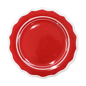 Christmas 2026: Belle Red/White Handpainted Dinner Plate