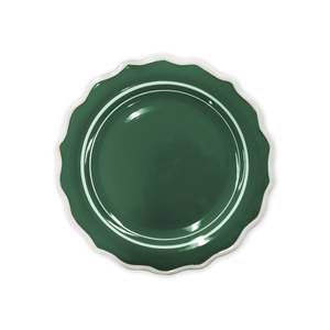 Belle Green/White Handpainted Side Plate