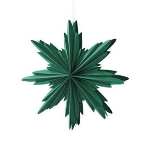 Natalia Paper Dark Green Star Decoration Large 40cm