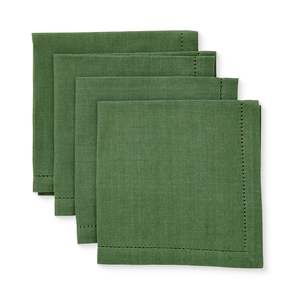 Table Linen: Jetty Spruce Green Napkin Set 4