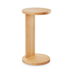 Furniture: Wilbur Natural Sofa Table D34cmxH64cm