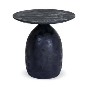 Furniture: Nixon Round Side Table Black