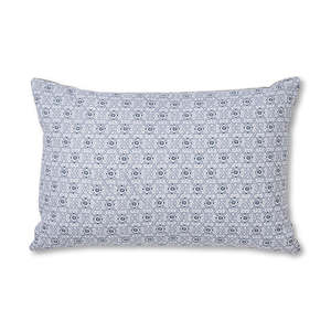 Cushions: Francis Blue Linen Cushion 40x60cm