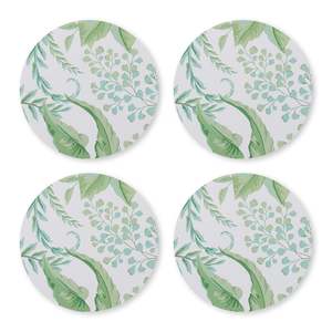 Fern Round Hard Coaster Set 4