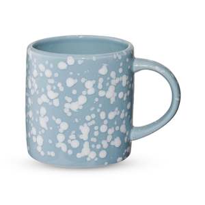Speckle Light Blue/White Mug