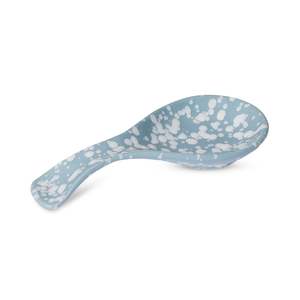 Speckle Light Blue/White Spoon Rest