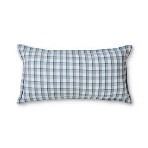 Maldon Blue Check Cushion 35x70cm