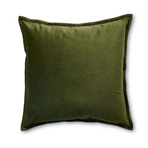 Cushions: Mira Velvet Cushion - Olive