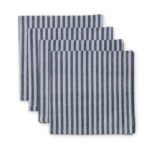 Samara Stripe Dark Blue Napkin Set 4