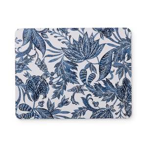 Tableware: Samara Rectangle Dark Blue Hard Placemat Set 4