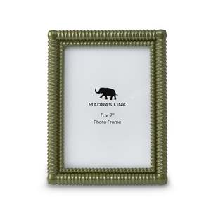 Rib Olive Green Photo Frame 5x7"