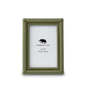 Rib Olive Green Photo Frame 4x6"