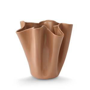 Rippled Clay Vase