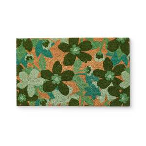 Lucy Green Floral Doormat