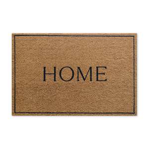 HOME BLACK BORDER DOORMAT