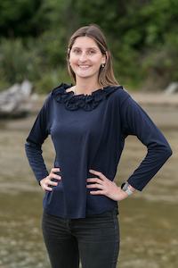 Obr Merino: OBR Merino - 6038 Ruffle Neck Tee