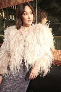 Birds Of A Feather: Birds of a Feather - BOAFC046 Dita Ostrich Jacket