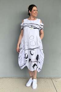 Ever Sassy: Ever Sassy - 64258 Cutout Shoulder Dress