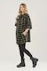 Ever Sassy - 13653 Check Cocoon Jacket