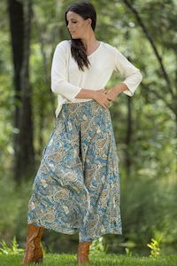Cienna: Cienna - LPT-08 Teal Wide Leg Pants