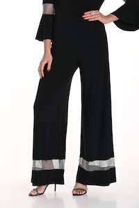 Black Tie: Lyman - 249023 Diamante Trim Pull On Pant