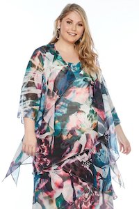 Mother Of The Bride Groom: Layla Jones - LJ0348 Midi Dress w Jacket