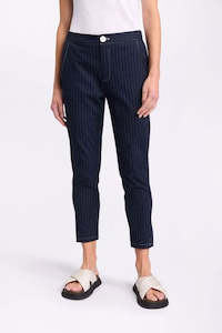 Linen Pants: Marco Polo - YTMS58258 Pinstripe Pant