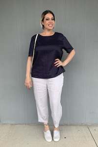 Linen Pants: Magazine - 2024SS-18 Helen Cuff Pant