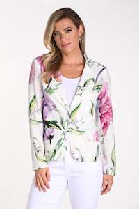 Blazers: Frank Lyman - 241325U Floral Linen Blazer