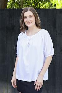 Tees: White on Black - PHS-2040 Gypsy Top