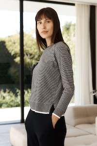LD and C - LC7168 Stripe Crew Jumper
