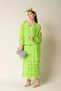 Wedding Guest: Imagine Fashion - 10IM3862LS-LS Candie Silk Dress