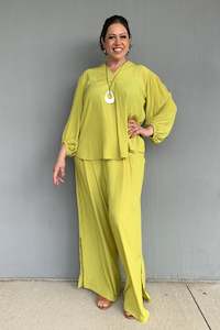 Philosophy - CORDYC Cordy Wide Leg Split Pant