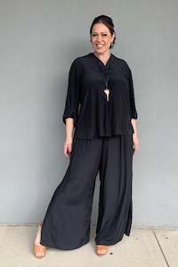 Philosophy - CORDYB Cordy Wide Leg Split Pant