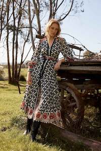 OnceWas - OW41909CT Marielle Contrast Panel Dress