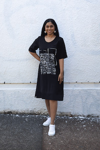 Blanc By Magazine: Blanc - D337SCR Print Elmo Dress - Exclusive