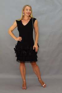 Lyman - 228100U Ruffle Hem Dress