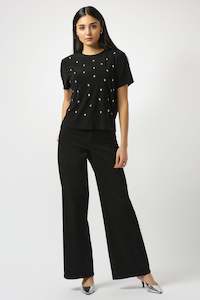 Joseph Ribkoff - 251968B25 Goldie Wide Leg Jean