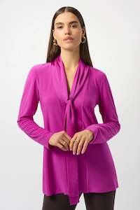 Joseph Ribkoff: Joseph Ribkoff - 253003 Silky Knit And Satin Straight Tunic