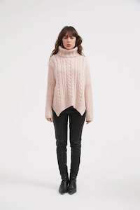 Tirelli - 23K3022 High Neck Cable Knit