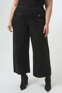 Joseph Ribkoff - 253984 Knit Pocket Wide Leg Pant