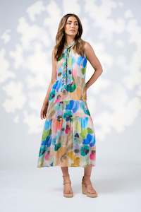 Free Spirit Tie Midi Dress