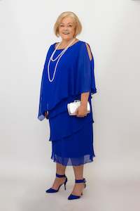 Mother Of The Bride Groom: Layla Jones -LJ0336 Cape Dress