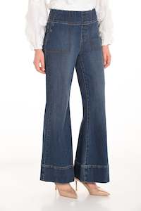 Wide Leg: Frank Lyman - High-waisted Wide-leg Trousers