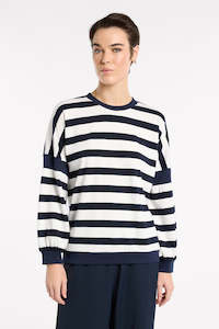 Marco Polo - YTMP7490 Spliced Stripe Sweat