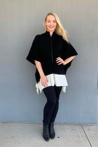 Royal Merino - RM3004 Two Tone Rib Poncho