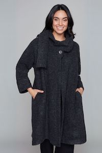 Carre Noir: Carre Noir - 7651 Boiled Wool Coat