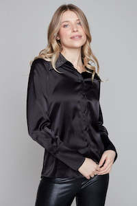 Carre Noir - 7548 Sparkle Collar Satin Shirt
