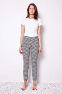 Slim Leg: Up Pant - Techno Print Ankle Pant
