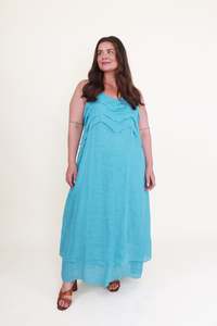 Haris Cotton - Linen Gauze Frill Dress